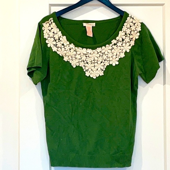 Vintage short sleeve sweater by Tulle - Picture 1 of 3